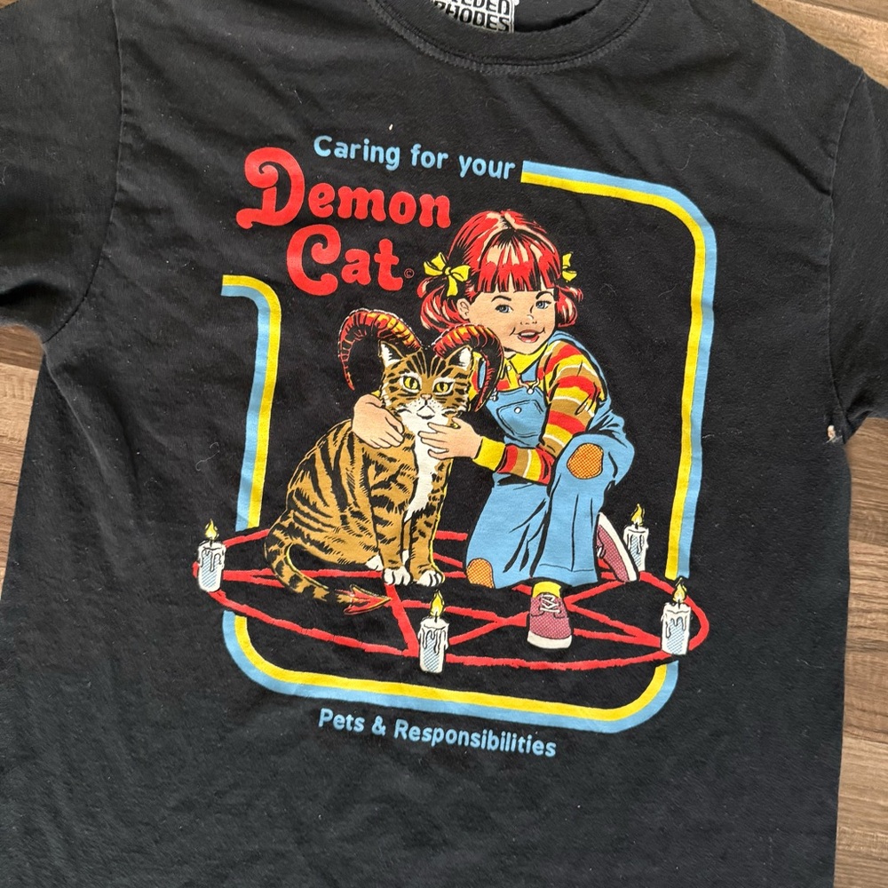 RHODE Black Demon Cat Care Tee